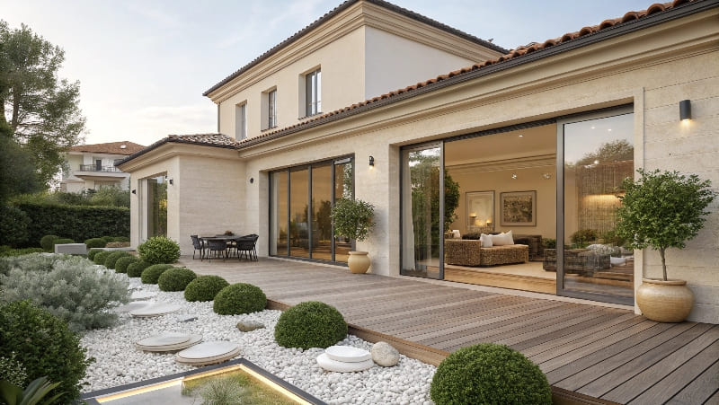 facade beige tendance