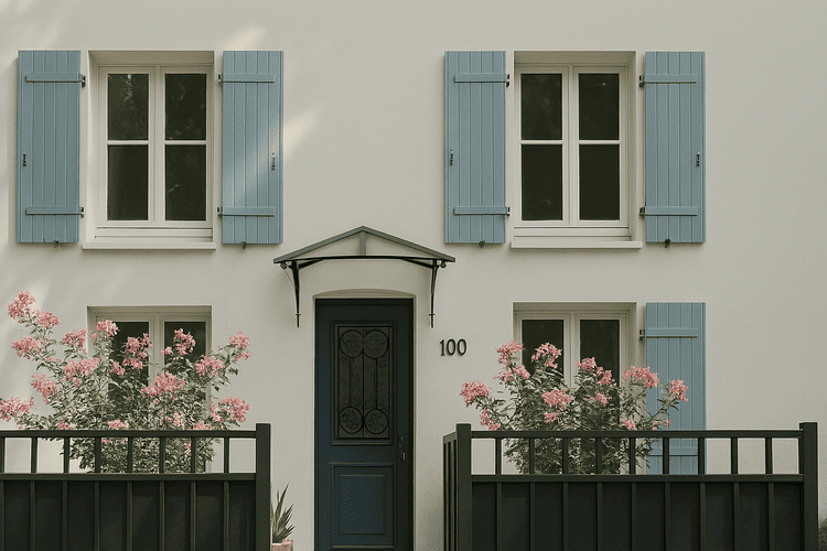 peindre facade maison jardin