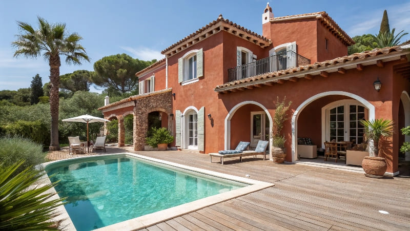 villa couleur mediterraneenne
